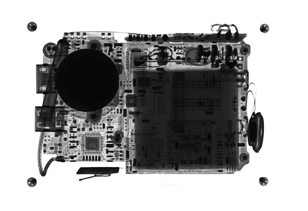 Close-up of a circuit board for video encoding